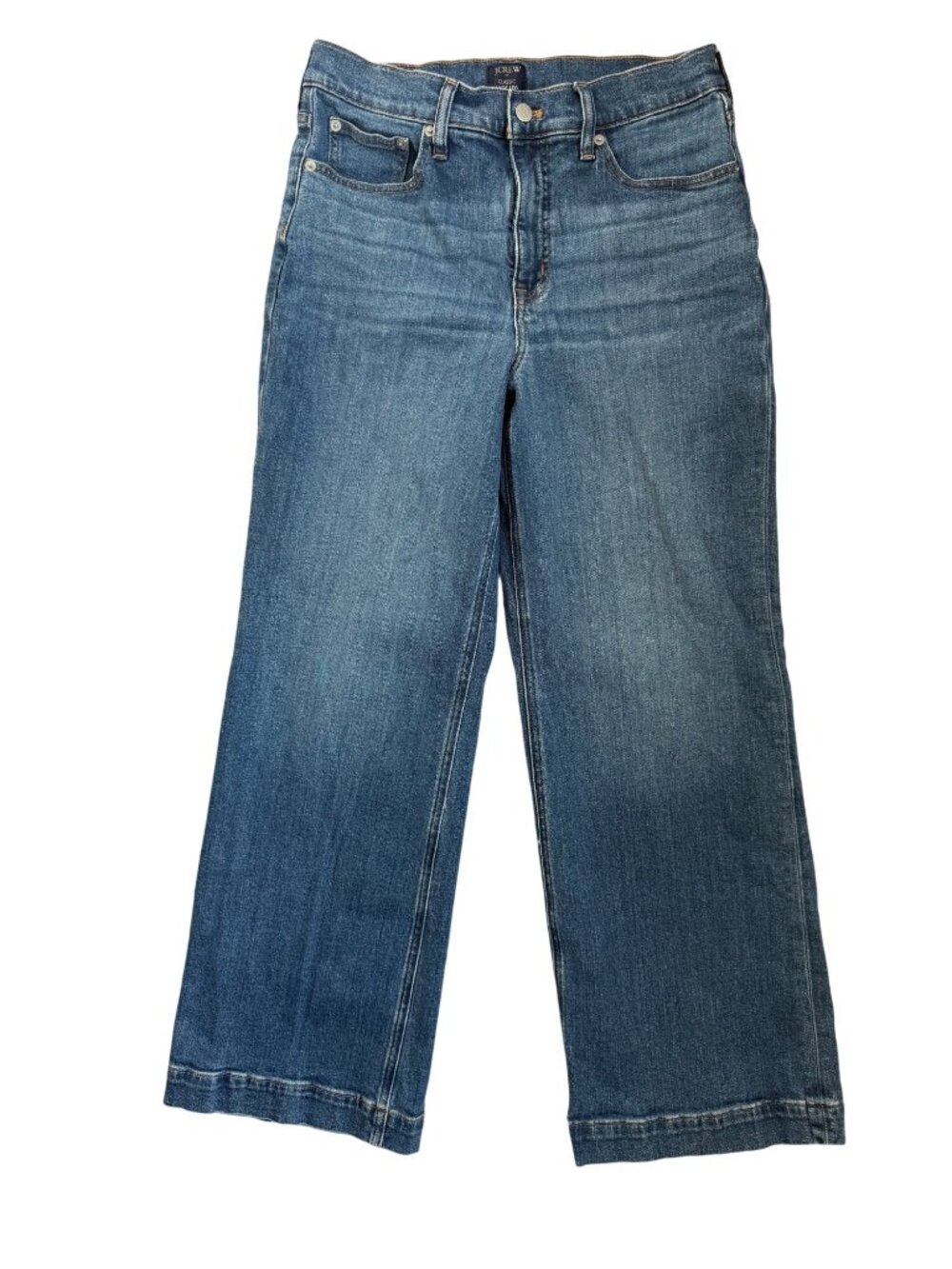 J. Crew Jeans Womens Size 28 Classic Wide Leg Stretch Denim Classic Style CD676